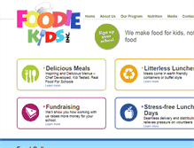 Tablet Screenshot of foodiekidsinc.com
